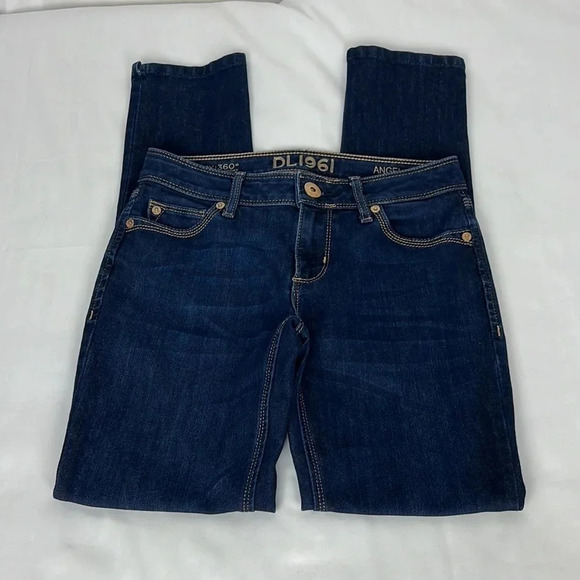 DL1961 Women’s 26 4Way Stretch 360 Comfort Angel Mid Rise Skinny Ankle Jean - Picture 1 of 15